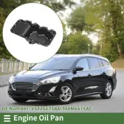 1 Pc No.YS4Z6675AA Engine Oil Pan for Ford Focus 2000-2004 Iron Black