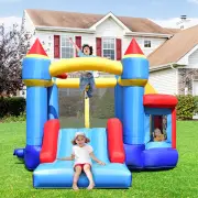 Costway5-in-1 Inflatable Kids Jumping Castle Bouncer with Slide (No Blower)