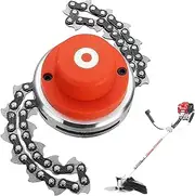 Chain Trimmer Head,Weeds Eater Head, Universal Chain Trimmer Head Replacement for Outside Garden Lawn, Professional Sturdy Aluminium Alloy Grass Brush Cutter,Weeds Eater