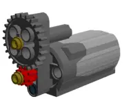 1 Lego Power Functions M-Motor with Speed Reduction (technic,car,truck,gear)