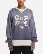 [CHAMPION] Champion 50's Saddle Crew Sweatshirt Athletic Navy - Size 2XL 2XL Athletic Navy C