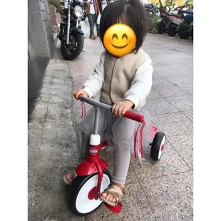 兒童三輪車/Radio flyer紅騎士折疊三輪車（平把）/二手三輪車/八成新/Radio flyer/三輪腳踏車