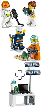 LEGO 40345 Mars Exploration Minifigures & Space Lab