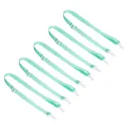 5 Pcs Shoulder Strap Adjustable Swivel Clips Hooks Buckle Slide, Bean Green