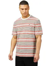 [Ben Sherman] Stripe Snow T-shirt in White