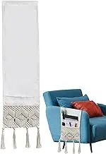 Macrame Sofa Armrest Organizer - Hand Woven Recliner Side Pocket Storage | Couch Pocket, Arm Chair Remote Control Holder Organizer for Recliners
