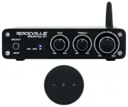 Rockville BLUAMP 21 BLACK 2.1 Channel Bluetooth Home Amp+Wifi Streaming Receiver