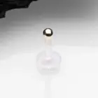 14 Karat Gold Push-In Ball Top Bio-Flex Labret