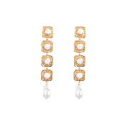 VALERE HOWLITE EARTH EARRINGS MULTI