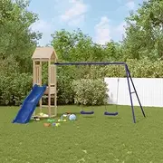 Outdoor Playset Solid Wood Pine,Swing Sets & Playsets 35.23KG-3155822