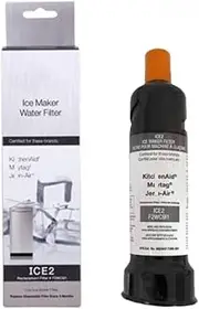 Activated Carbon Refrigerator Water Filter Replacement，Compatible for ICE2 F2WC9I1 P6RFWG2K 4396808 W10565350A W10565350 3019657 PS8759230(1PC)