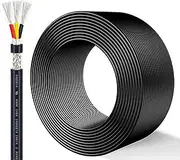 3 Core 18AWG Shielded Wire 30-100FT UL2464 Tinned Copper Core 18 Gauge UL Certification Cable Speaker Wire for Connect to A Router Or Modem Or Transformer(100ft,18AWG-3C)