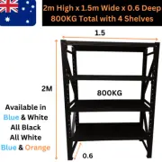 2M Warehouse Garage Metal Steel Storage Shelving Racking Shelves Shelf Racks AU