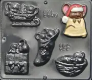 Christmas Mouse Assortment Chocolate Candy Mold Christmas 2080 NEW