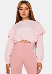 Candy Never Back Down Layered Sweatshirt