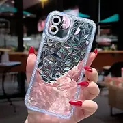 Crystal Glitter Diamond Pattern Phone Case for iPhone 13 12 11 Pro Max X XR XS Max 14 Pro Transparent Shockproof Soft Back Cover,T3,for iPhone 13Pro MAX