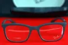Ray Ban RB7230 5521 LITEFORCE Eyeglasses Unisex Wayfarer Matte Sand Gray Frames