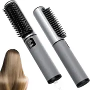 Cordless Hair Straightener Brush, Mini Portable Travel Wireless Straightener Neg