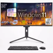 PC All IN One I7 10th 34 " Windows 11 32gb 2tb Curved FHD Computer Work _