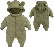 [KEOYA] Baby Boy Snowsuit Infant Girl Winter Clothes Toddler Jumpsuit Coat Jacket Outfit Warm Hoodie Romper Puffer Jacket