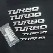 Chrome TURBO Metal Grille Emblem + 3x Big Sticker + 2x Small Badge Decal Limited (for: Renault)