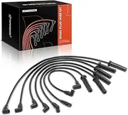 A-Premium Ignition Spark Plug Wires Set of 7 Compatible with Chevrolet Camaro, Celebrity, Citation II, S10, S10 Blazer & GMC S15, S15 Jimmy, Sonoma & Buick Century, Skylark & Isuzu Pickup, Rodeo