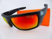 Spy Sunglasses REBAR ANSI Matte Black - Happy Bronze Red Spectra Mirror Lenses