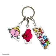Sanrio Mr. Men Little Miss 3 Piece Acrylic Key Chain ( Greedy Princess ) NEW