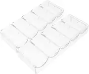 SUPVOX 2pcs Clear Poker Chip Tray Wear Resistant Acrylic Storage Organizer Poker Chip Case for Convenient Carrying and Easy Access for Game