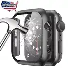 Glass+Cover For Apple Watch case 45/41/44/40/42mm Accessories Screen Protector