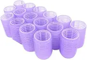 Set of 16 Self Grip Holding Hair Rollers Pro Salon Hairdressing Curlers Great for Fine & Short Hair - Medium Size Self Stick Hair Roller