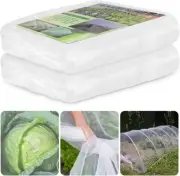 Proxima Direct 2 Pack 8.2 X 20Ft Garden Netting, Garden Mesh Netting Greenhou...