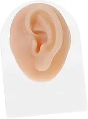 KOMBIUDA Hypoallergenic Earring Backs Ear Piercing Tool Realistic Silicone Ear Model