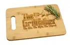 Wood Serving Tray With Grillfather Engraved Bamboo Cutting Board Handle Funny