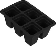 TOGEVAL 6 Silicone Seedling Pot Plants Seeds Vegetable Growing Trays Reusable Plant Starter Tray Planting Trays Planter Tool Planting Starter Trays Silicone Plant Tray Gel