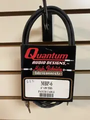 Quantum Audio Designs MBP-6 6' 1/8 TRS Patch Cable