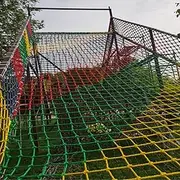 Climbing Net Woven Rope for Kids Safety Net Cargo Nylon Rope Netting Playground Equipment Cargo Netting Swingset Large Play Indoor Garden Climbing Frames 4x4m(13.1x13.1ft)