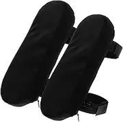 TEMPNAP 2Pcs Armrest Pad Comfortable Office Chair Arm Rest Cushion for Gaming and Office Chairs Memory Foam Elbow Support Height Armrest Pads Fit Black