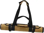 PERSELOSO Canvas Log Carrier Bag Multi Functional Firewood Holder with Padded Handles for Outdoor Storage Camping Firewood Transport