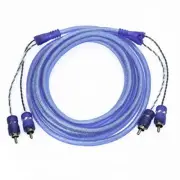 VOODOO Car Audio RCA Interconnect Blue 100% OFC Copper (20 FT)