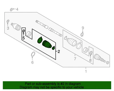 New Genuine Nissan Dust Boot Kit Repair,Inner C97417S01J / C9741-7S01J OEM (for: Nissan)