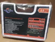 Socket Set 1/4 Inch Drive Socket and Ratchet Set (53 Pcs SAE & Metric Tool Set)