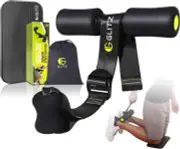 Adjustable Nordic Hamstring Curl Strap with Knee Pad - 400+ Lbs Load Black