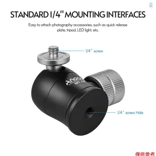 Andoer MT-04迷你球頭360度全景球頭w