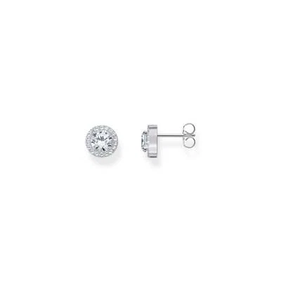 Genuine THOMAS SABO Halo ear studs with zirconia in brilliant cut