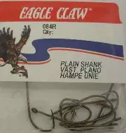 Eagle Claw 84R #4 10Ct Offset Bronze Hooks
