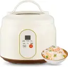 Mini Rice Cooker Steamer 1.8L, Portable Travel Steamer with Removable Nonstick P