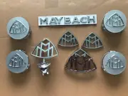 Mercedes W222 W638 Maybach Stern Emblem Lettering Hubcap 9-teilig New