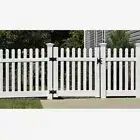 1350h Gate Portable Fencing Events PVC Picket Fence DEAL White