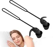 Silicone Ear Plugs for Swimming | Noise Reduction Waterproof Swimming Earplugs - Swim Accessories, Sleep Earplugs Water Ear Plugs with Lanyard Reusable for Adults Kids